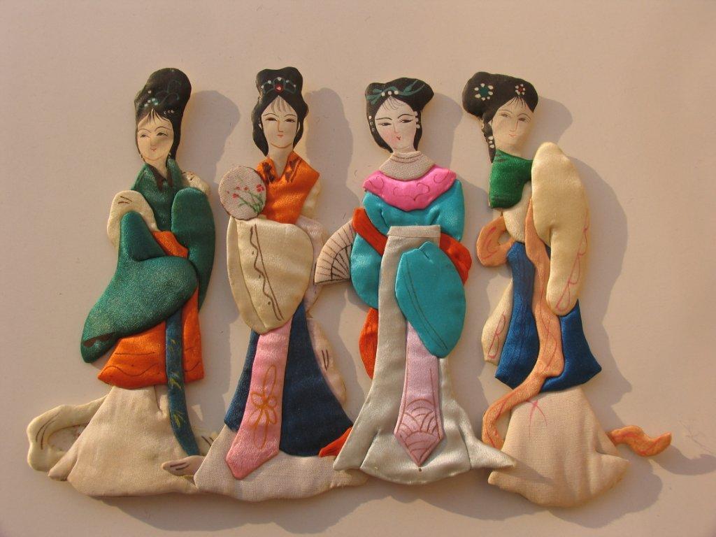 Костюм пластилина. Национальная кукла Японии Хаката. Марионетки из соленого теста Китай.